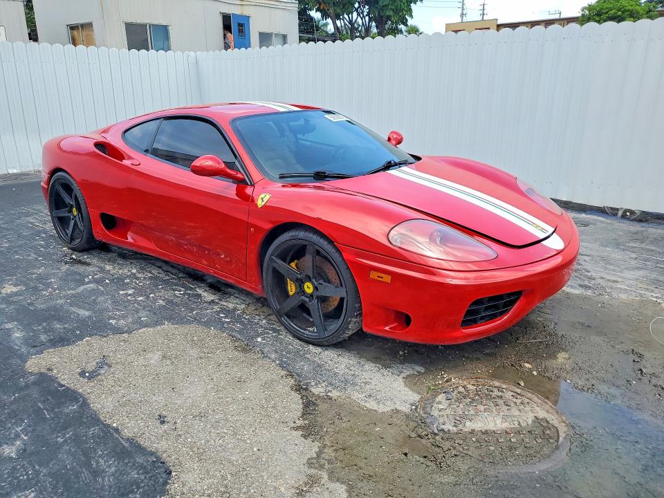 2004 Ferrari 360 VIN ZFFYU51A140137225 COPART salvage auction — WATER/FLOOD, FL - CERT OF TITLE-SLVG REBLD FLOOD, sold $40,500 on 2026-08-04 (photo 4)
