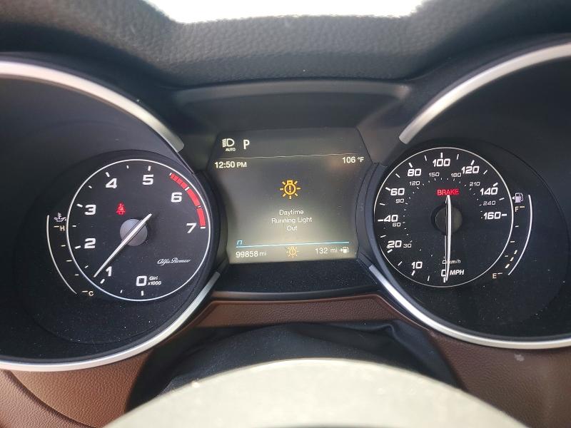 2020 Alfa romeo Stelvio VIN ZASPAJAN3L7C84304 COPART salvage auction — FRONT END, Nv - Salvage Title, sold $4,500 on 2026-07-22 (photo 9)