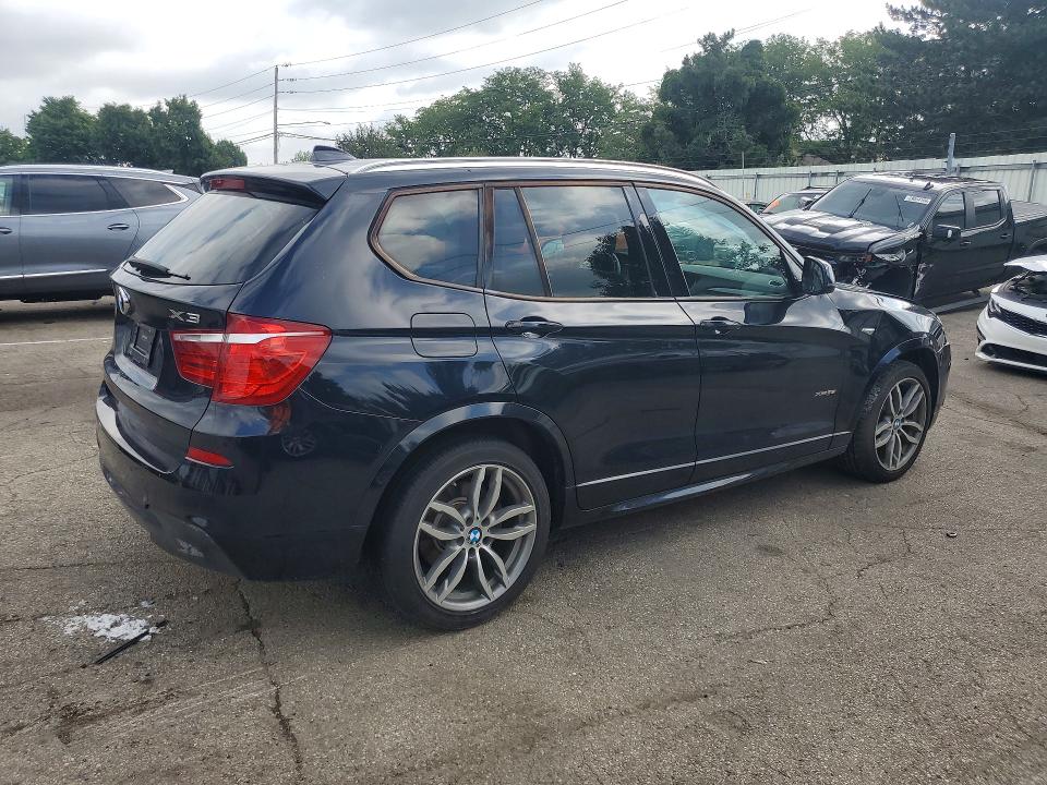 2016 BMW X3 VIN 5UXWX7C58G0R17590 COPART salvage auction — FRONT END, Oh - Cert Of Title-Salvage, sold $2,000 on 2026-07-31 (photo 3)
