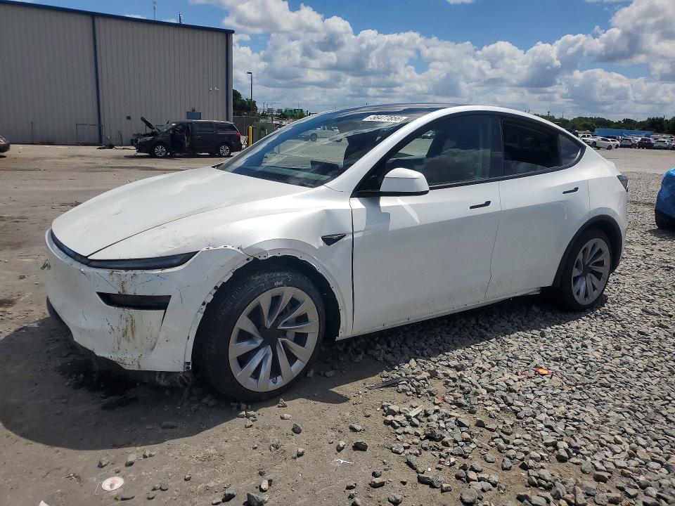 2026 Tesla Model y VIN 7SAYGDEE4TA390861 COPART salvage auction — FRONT END, Fl - Cert Of Title Slvg Rebuildable, sold $11,300 on 2026-07-13 (photo 1)