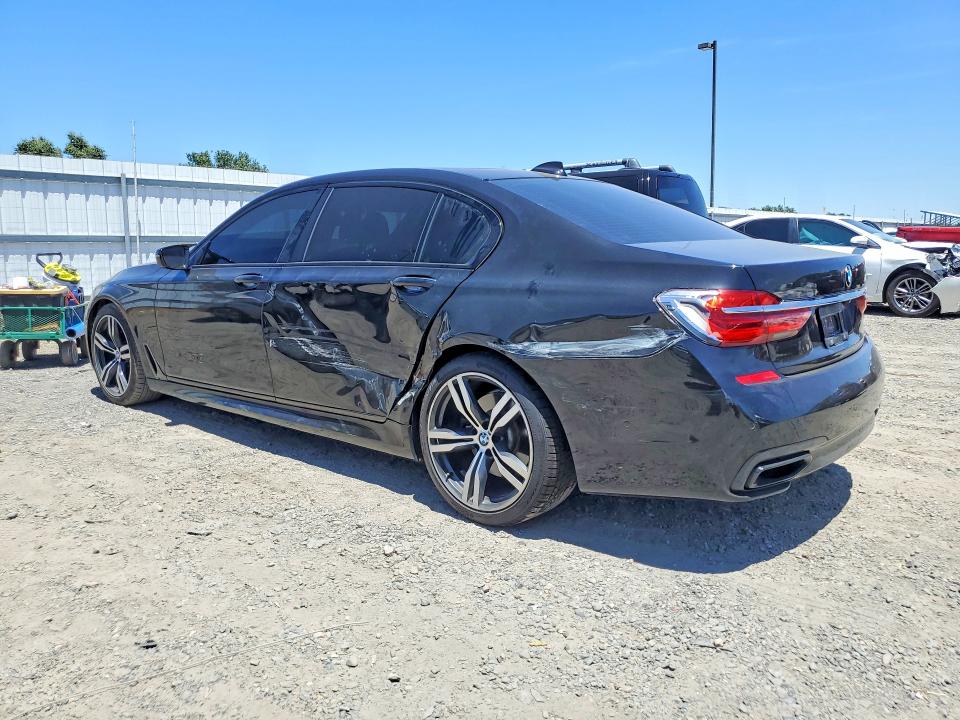 2016 BMW 7 series VIN WBA7E2C58GG547440 COPART salvage auction — SIDE, CA - SALVAGE CERTIFICATE, sold $8,800 on 2026-07-21 (photo 2)
