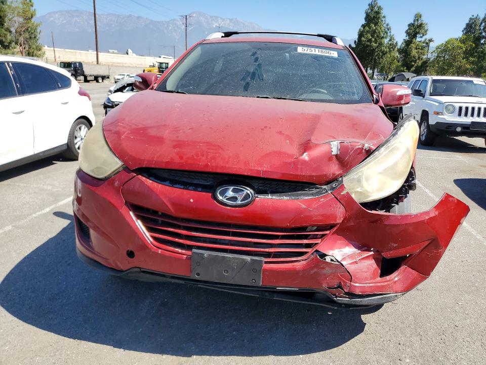 2012 Hyundai Tucson VIN KM8JU3AC3CU486962 COPART salvage auction — FRONT END, Ca - Salvage Certificate, sold $850 on 2026-07-02 (photo 5)