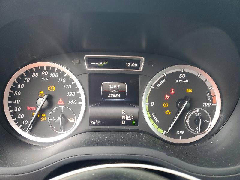 2014 Mercedes-benz B-klasse VIN WDDVP9AB3EJ001656 COPART salvage auction — MINOR DENT/SCRATCHES, Tx - Certificate Of Title, sold $525 on 2026-07-02 (photo 9)