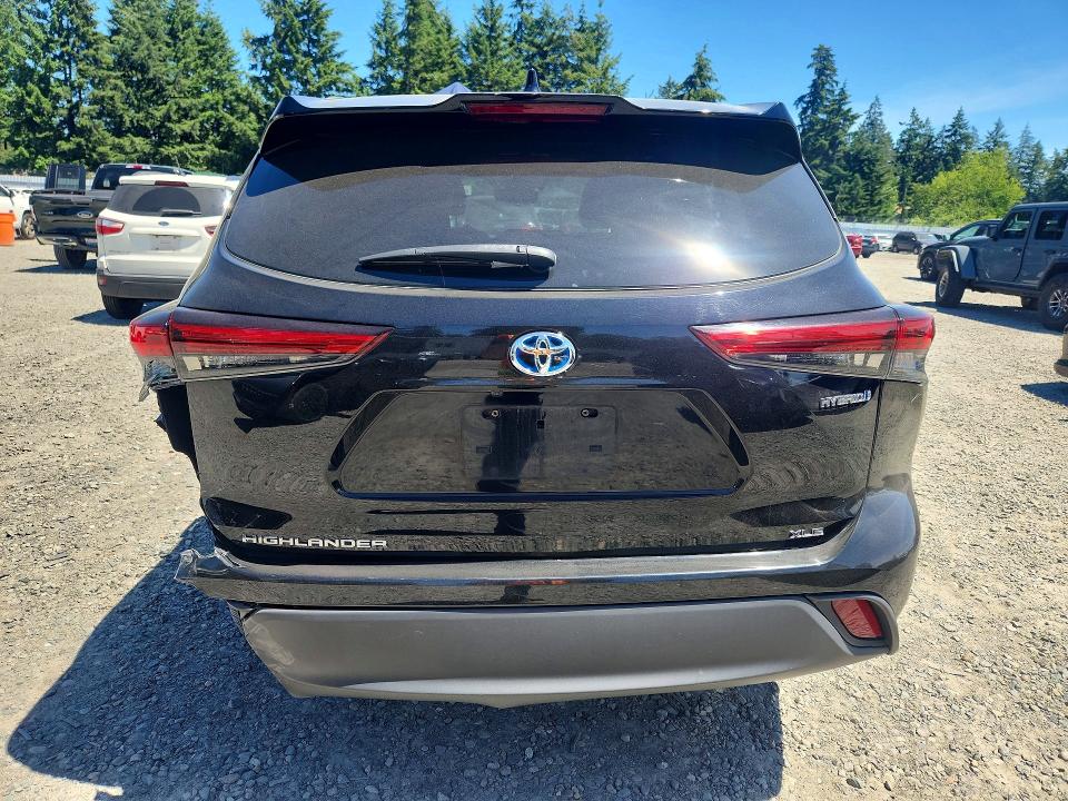 2020 Toyota Highlander VIN 5TDHBRCH8LS504185 COPART salvage auction — REAR END, Wa - Bill Of Sale, sold $19,000 on 2026-07-14 (photo 6)