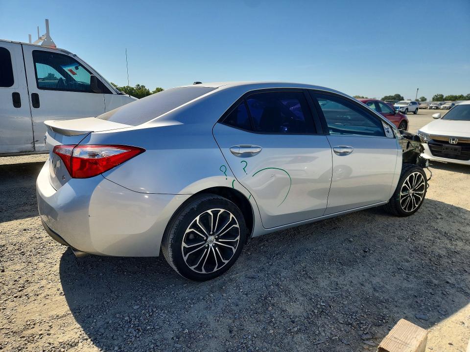 2015 Toyota Corolla VIN 5YFBURHE7FP251064 COPART salvage auction — FRONT END, Ca - Salvage Certificate, sold $3,450 on 2026-07-07 (photo 3)