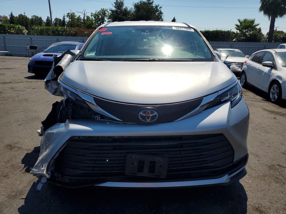 2022 Toyota VIN 5TDKRKEC6NS100704 COPART salvage auction — FRONT END, Ca - Salvage Certificate, sold $14,900 on 2026-07-23 (photo 5)