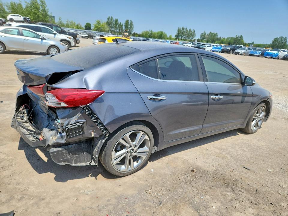 2017 Hyundai VIN KMHD84LF9HU193251 COPART salvage auction — REAR END, ON - PERMIT SALVAGE, sold $1,650 on 2026-07-28 (photo 3)