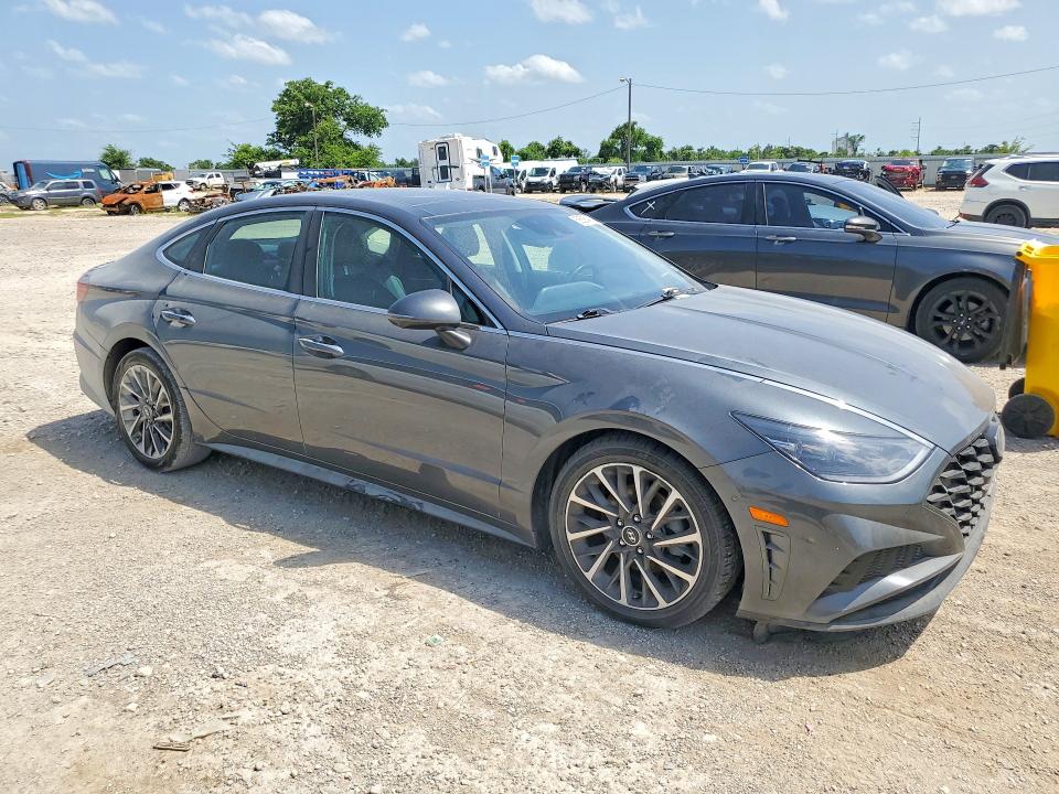 2023 Hyundai Sonata VIN KMHL34J29PA259856 COPART salvage auction — WATER/FLOOD, TX - SALVAGE TITLE-FLOOD DAMAGE (P), sold $6,000 on 2026-07-22 (photo 4)