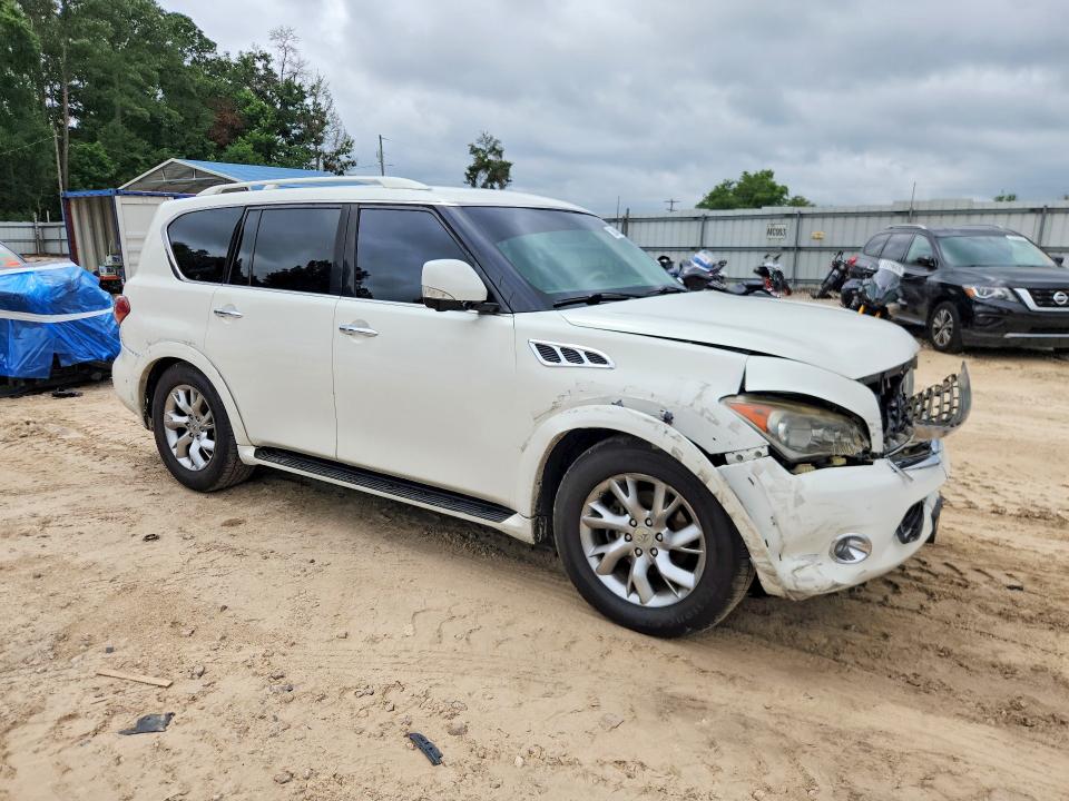 2011 Infiniti Qx56 VIN JN8AZ2NF9B9500017 COPART salvage auction — FRONT END, Fl - Certificate Of Destruction, sold $1,650 on 2026-07-10 (photo 4)