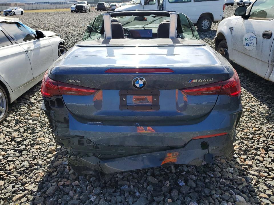2025 BMW M440i VIN WBA73DB02SCU00148 COPART salvage auction — FRONT END, Ca - Salvage Certificate, sold $14,600 on 2026-07-09 (photo 6)