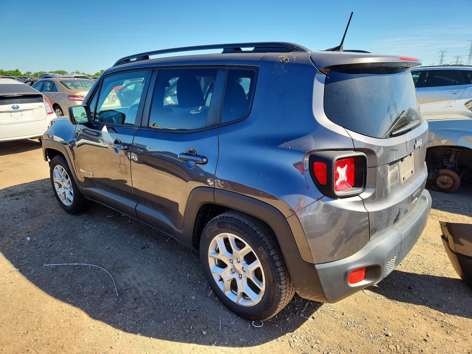 2018 Jeep Renegade VIN ZACCJABB7JPH03069 COPART salvage auction — FRONT END, Il - Salvage Certificate, sold $2,700 on 2026-07-09 (photo 2)