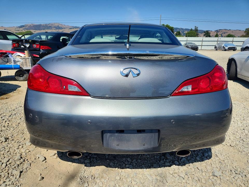 2011 Infiniti G37 VIN JN1CV6FE1BM952041 COPART salvage auction — FRONT END, CA - SALVAGE CERTIFICATE, sold $1,000 on 2026-07-28 (photo 6)