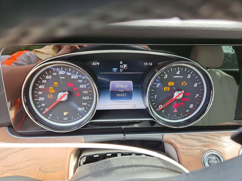 2017 Mercedes-benz E-klasse VIN WDDZF4KB8HA029091 COPART salvage auction — FRONT END, Md - Cert Of Salvage > 75% Damage, sold $5,200 on 2026-08-07 (photo 9)