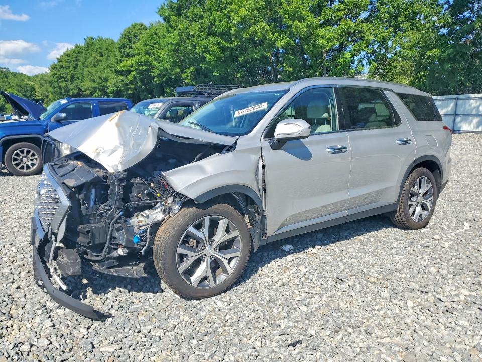 2022 Hyundai Palisade VIN KM8R4DHE9NU342030 COPART salvage auction — FRONT END, Ma - Cert Of Title-Salvage, sold $6,300 on 2026-07-16 (photo 1)