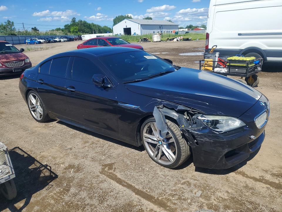 2015 BMW 6er VIN WBA6B4C53FD761560 COPART salvage auction — FRONT END, Oh - Cert Of Title-Salvage, sold $1,150 on 2026-07-23 (photo 4)