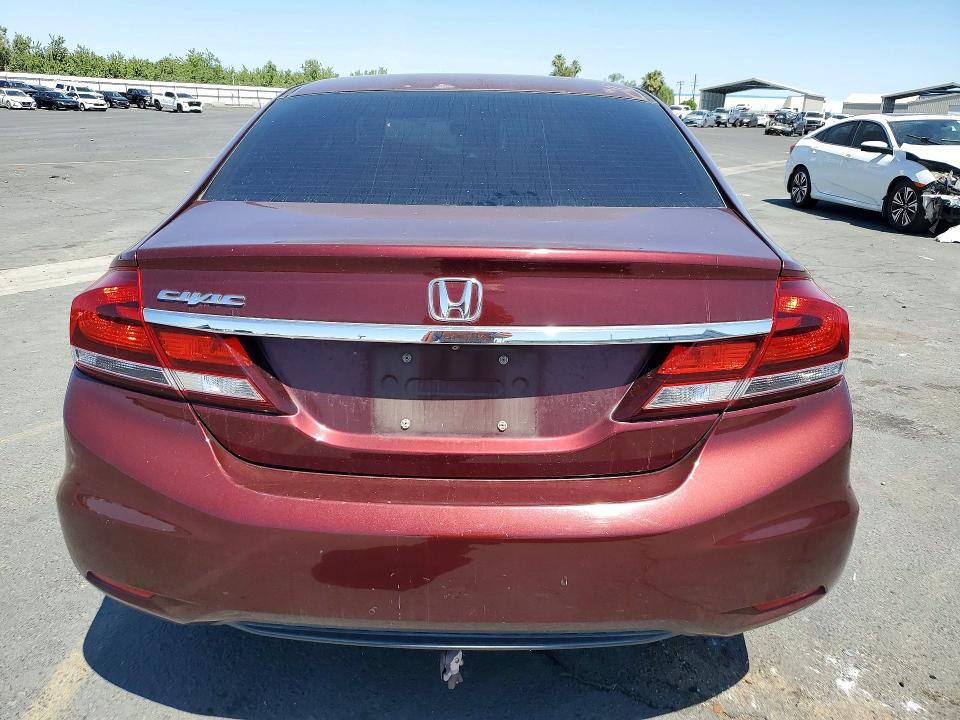 2014 Honda Civic VIN 2HGFB2E5XEH558530 COPART salvage auction — FRONT END, Ca - Salvage Certificate, sold $2,800 on 2026-07-02 (photo 6)