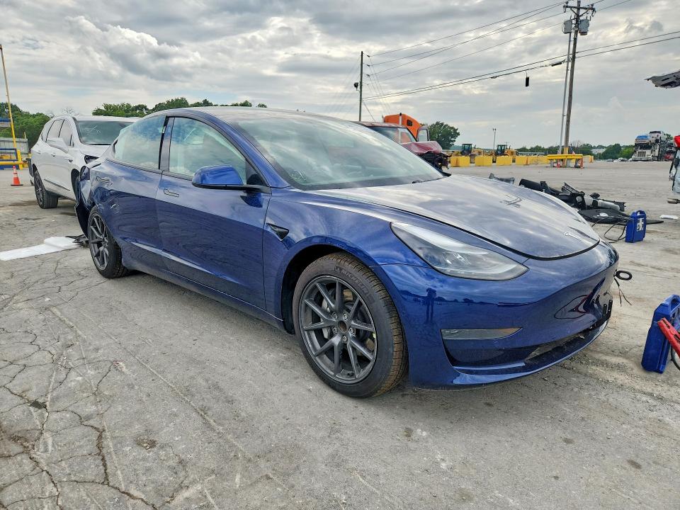 2021 Tesla Model 3 VIN 5YJ3E1EA4MF907542 COPART salvage auction — REAR END, Md - Cert Of Salvage > 75% Damage, sold $8,500 on 2026-07-15 (photo 4)