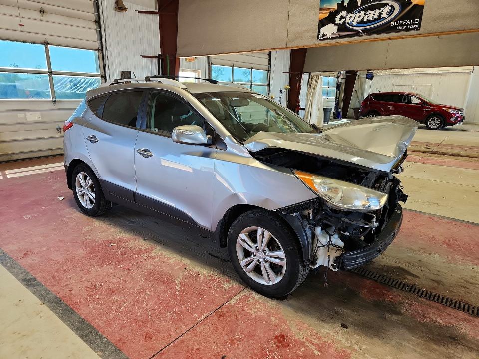 2013 Hyundai Tucson VIN KM8JUCAC4DU594055 COPART salvage auction — FRONT END, Pa - Certificate Of Salvage, sold $2,050 on 2026-07-20 (photo 4)