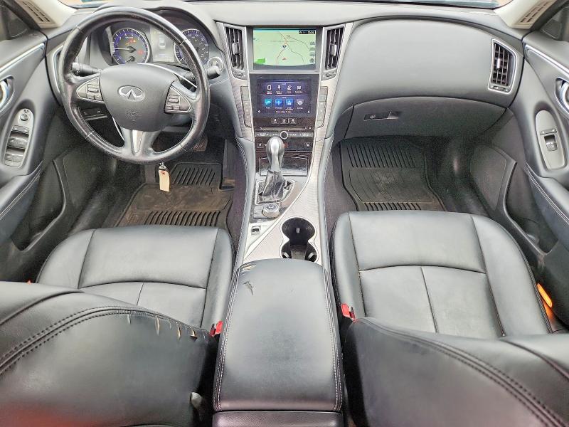 2014 Infiniti Q50 VIN JN1BV7AR3EM691334 COPART salvage auction — HAIL, Co - Dis/Dlr/Exp Only Clean Title, sold $400 on 2026-07-13 (photo 8)