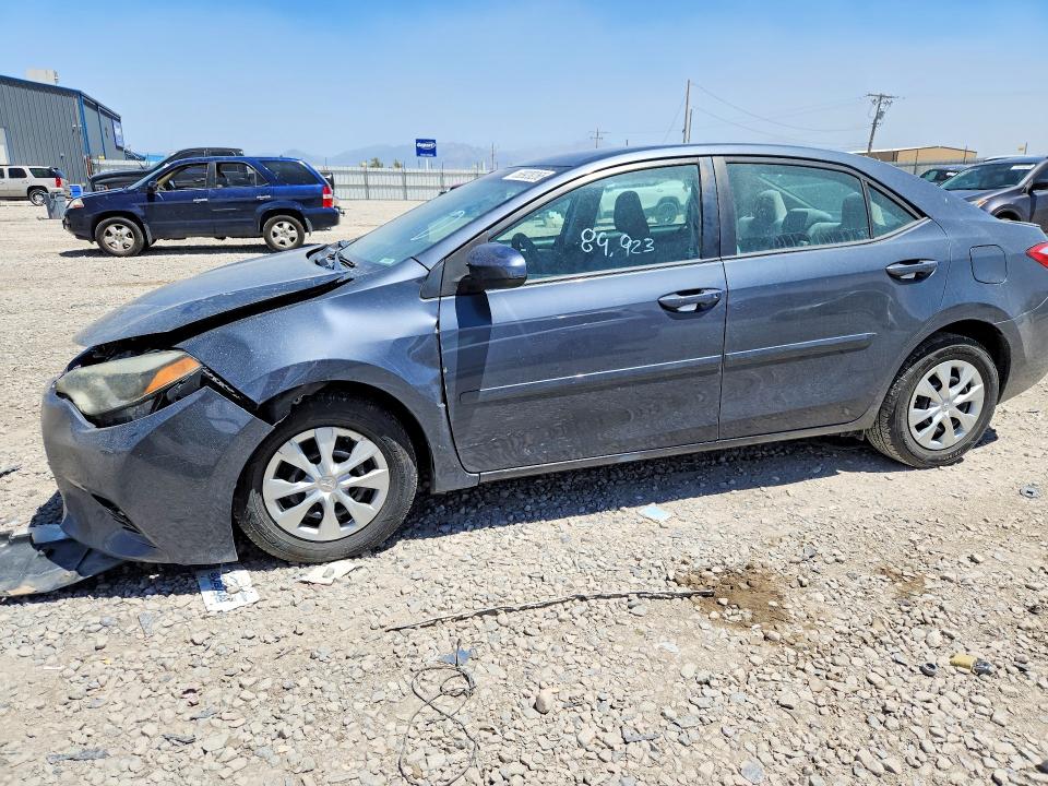 2015 Toyota Corolla VIN 5YFBPRHE8FP324532 COPART salvage auction — FRONT END, UT - SALVAGE CERTIFICATE, sold $3,750 on 2026-07-10 (photo 1)