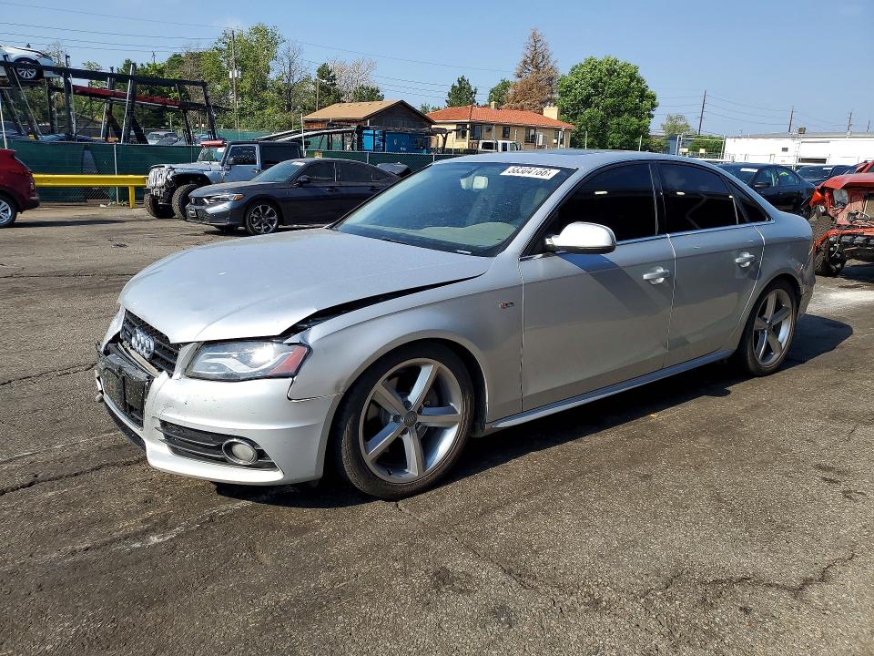 2012 Audi VIN WAUFFAFL8CA097492 COPART salvage auction — FRONT END, Co - Public - Salvage Title, sold $650 on 2026-07-25 (photo 1)
