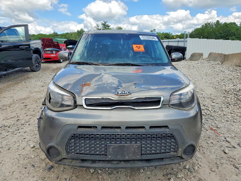 2015 Kia Soul VIN KNDJP3A56F7149962 COPART salvage auction — FRONT END, Ma - Certificate Of Title, sold $450 on 2026-07-15 (photo 5)