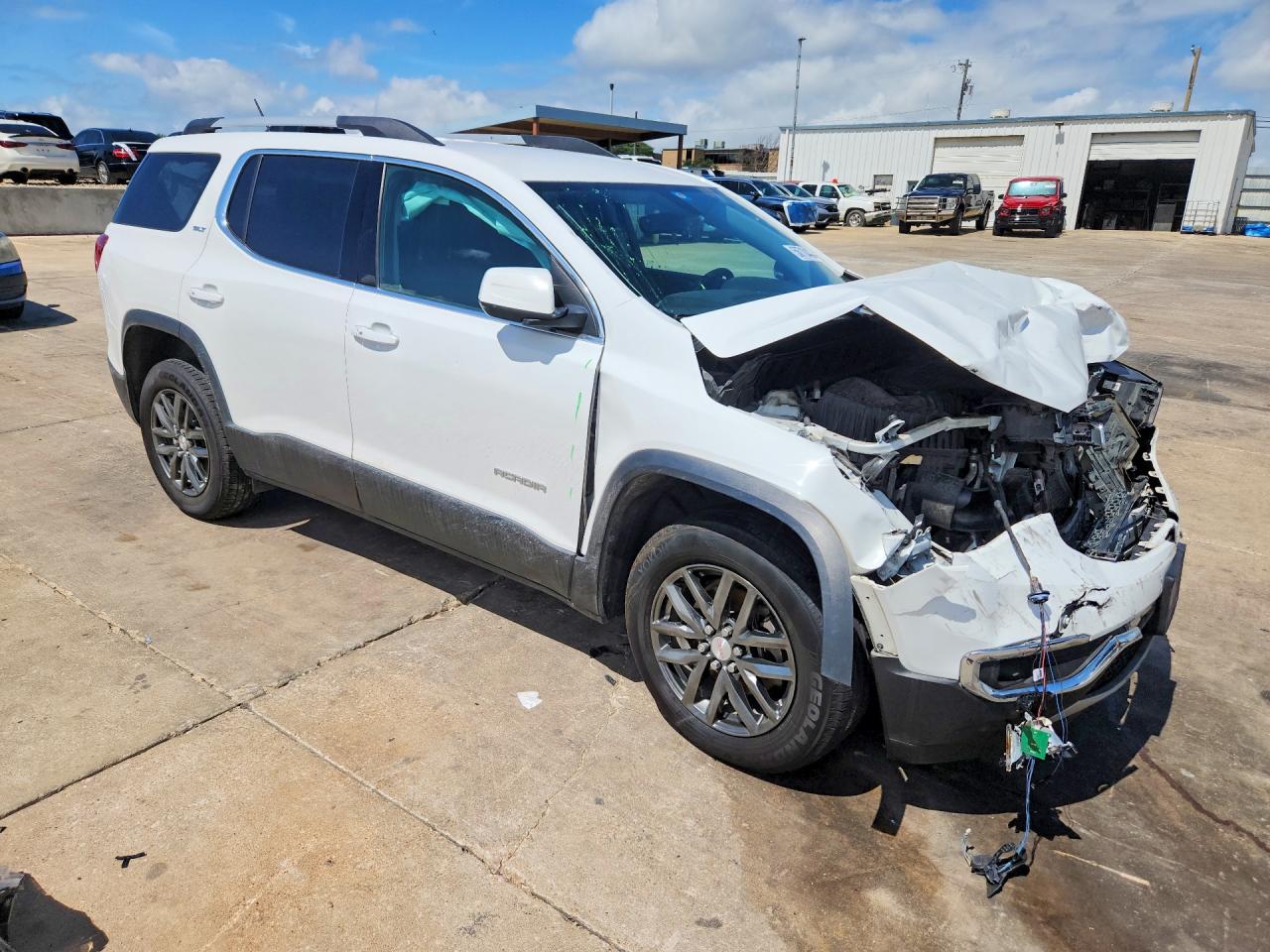 2019 GMC Acadia VIN 1GKKNMLS7KZ283403 COPART salvage auction — Front End, TX - SALVAGE VEHICLE TITLE, sold $1,350 on 2026-07-09 (photo 4)
