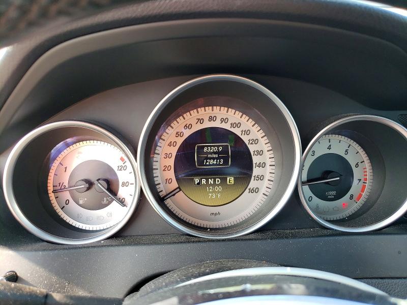 2012 Mercedes-benz C class VIN WDDGF8BB8CR234774 COPART salvage auction — REAR END, Ct - Cert Of Title-Salvage, sold $1,050 on 2026-07-02 (photo 9)