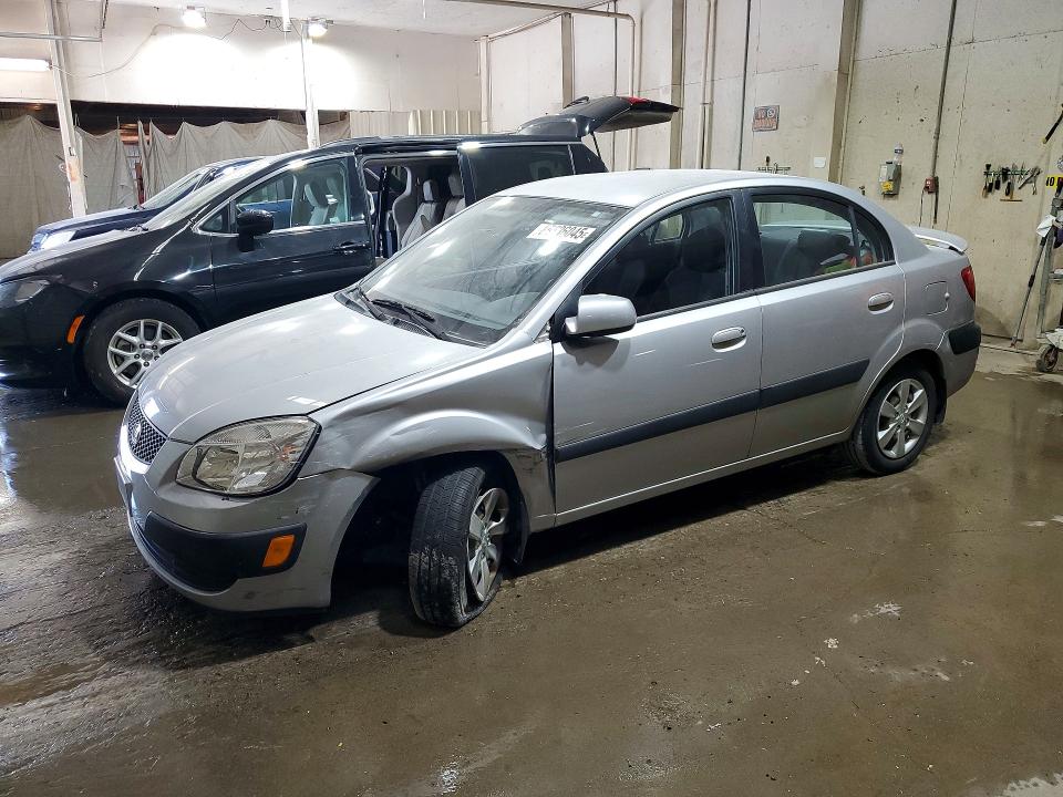 2009 Kia Rio VIN KNADE223796459118 COPART salvage auction — FRONT END, Tn - Salvage Certificate, sold $175 on 2026-07-23 (photo 1)