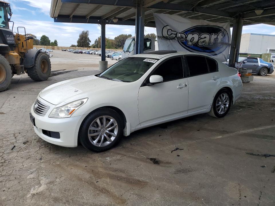 2007 Infiniti G VIN JNKBV61E97M721698 COPART salvage auction — VANDALISM, Ca - Salvage Certificate, sold $900 on 2026-07-07 (photo 1)