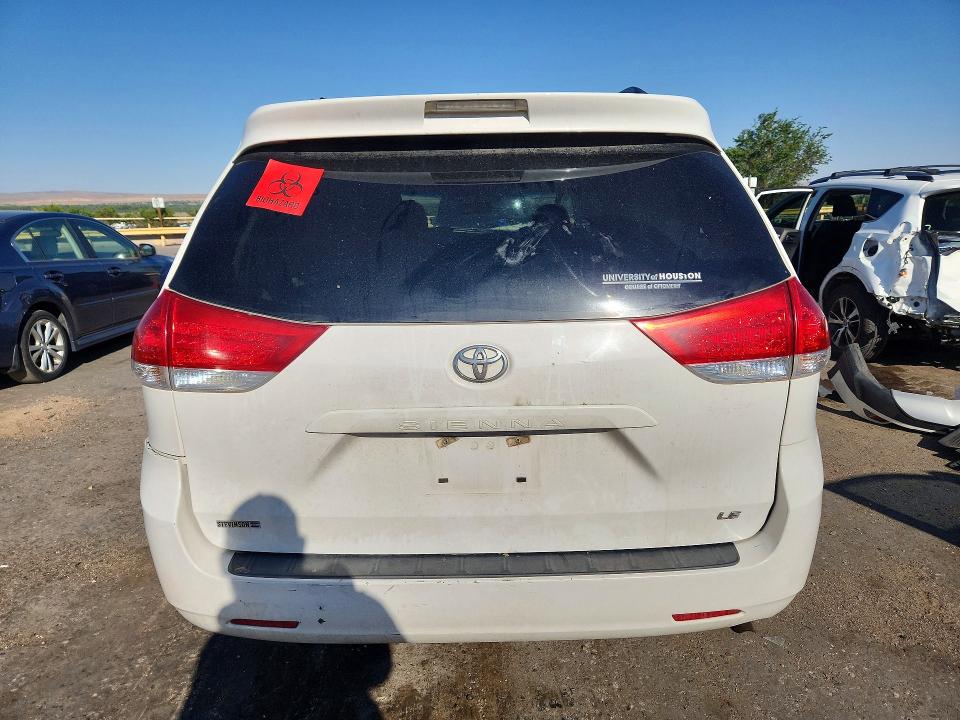 2014 Toyota Sienna VIN 5TDKK3DC2ES481253 COPART salvage auction — ALL OVER, NM - CERT OF TITLE-SALVAGE (P), sold $1,100 on 2026-07-13 (photo 6)