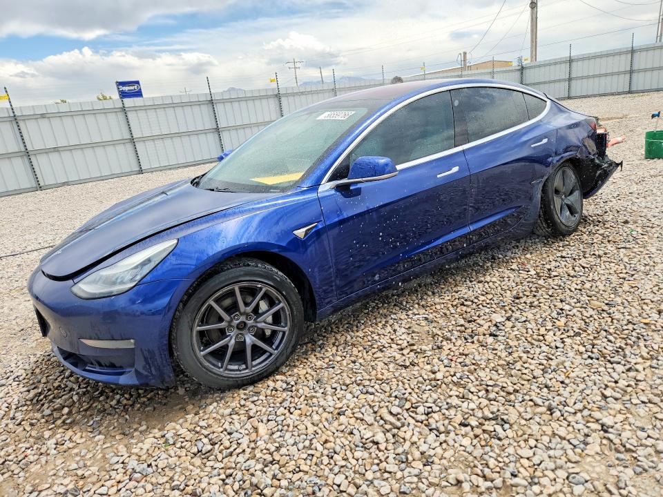 2018 Tesla Model 3 VIN 5YJ3E1EB6JF100928 COPART salvage auction — REAR END, UT - SALVAGE CERTIFICATE, sold $3,100 on 2026-07-31 (photo 1)