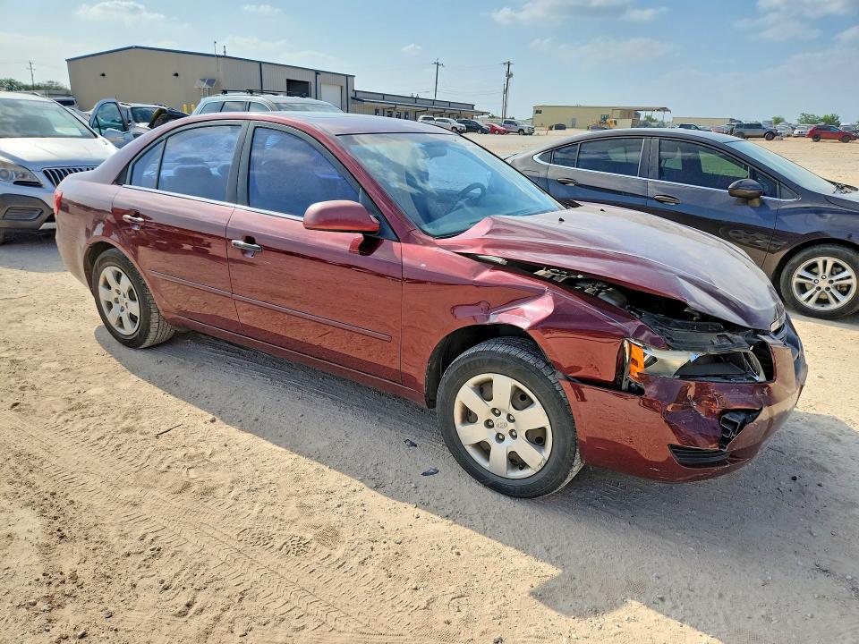 2008 Hyundai Sonata VIN 5NPET46C18H325504 COPART salvage auction — FRONT END, TX - SALVAGE VEHICLE TITLE, sold $125 on 2026-07-16 (photo 4)