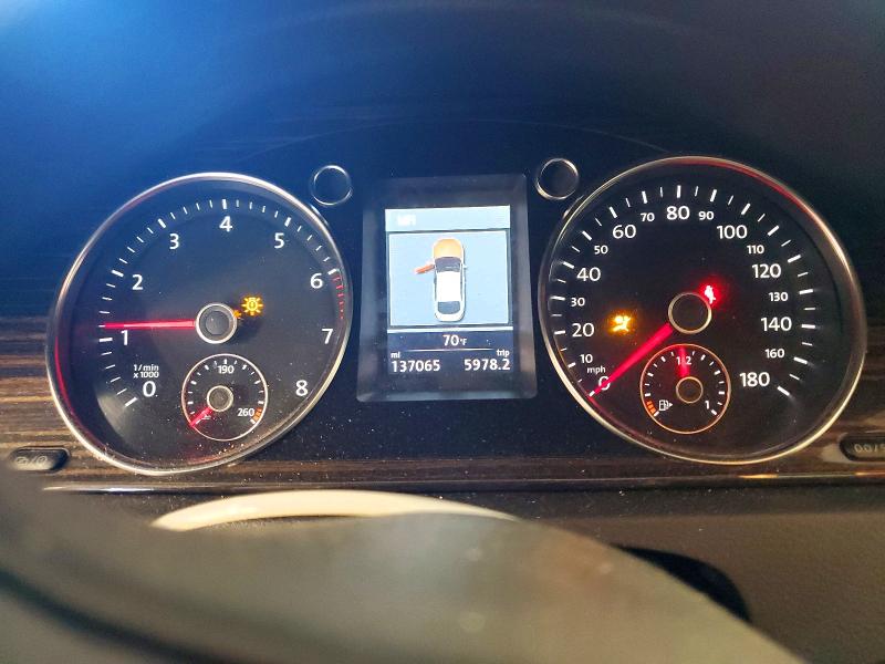 2013 Volkswagen Passat cc VIN WVWGU7AN2DE559287 COPART salvage auction — FRONT END, Mn - Cert Of Title-Prior Salvage, sold $825 on 2026-08-11 (photo 9)