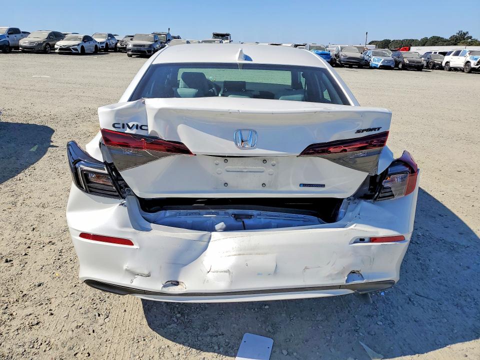 2026 Honda Civic VIN 2HGFE4F80TH330304 COPART salvage auction — REAR END, Ca - Salvage Certificate, sold $10,400 on 2026-07-02 (photo 6)