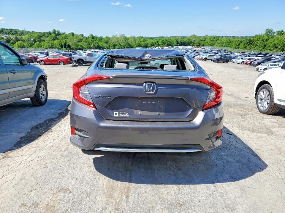 2019 Honda VIN 19XFC1F33KE208053 COPART salvage auction — WATER/FLOOD, Salvage Title, sold $2,000 on 2026-07-31 (photo 6)