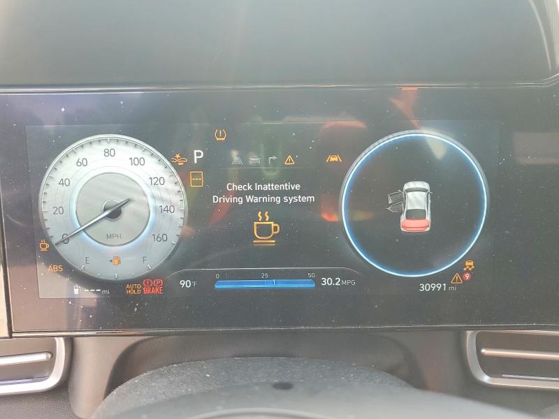 2025 Hyundai Elantra VIN KMHLS4DG3SU962273 COPART salvage auction — FRONT END, GA - CERTIFICATE OF TITLE, sold $6,700 on 2026-07-20 (photo 9)