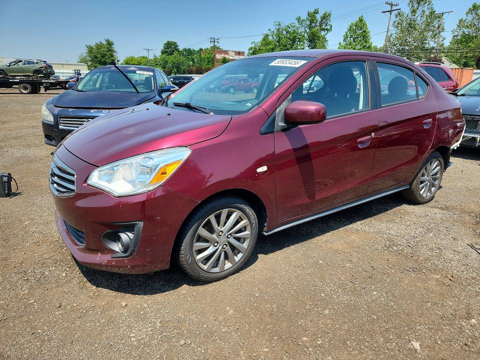 2019 Mitsubishi Mirage VIN ML32F3FJ4KHF14484 COPART salvage auction — REAR END, CT - CERT OF TITLE-SALVAGE, sold $1,150 on 2026-07-21 (photo 1)