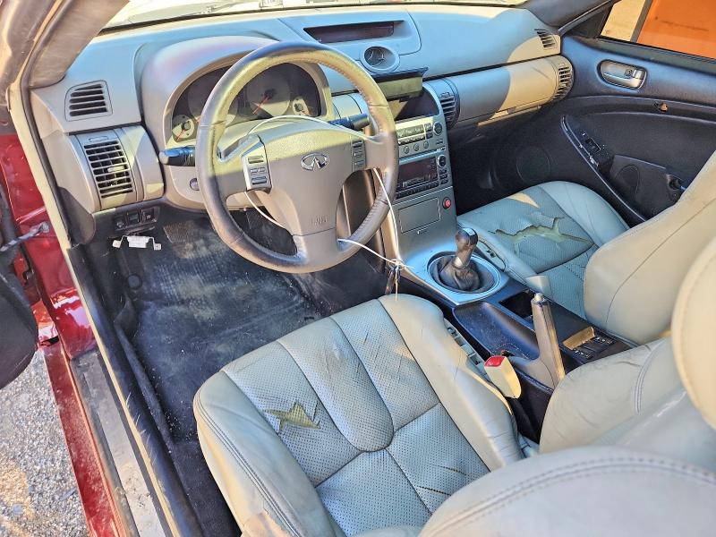 2003 Infiniti G VIN JNKCV54E13M209180 COPART salvage auction — FRONT END, Il - Salvage Certificate, sold $1,300 on 2026-07-16 (photo 8)