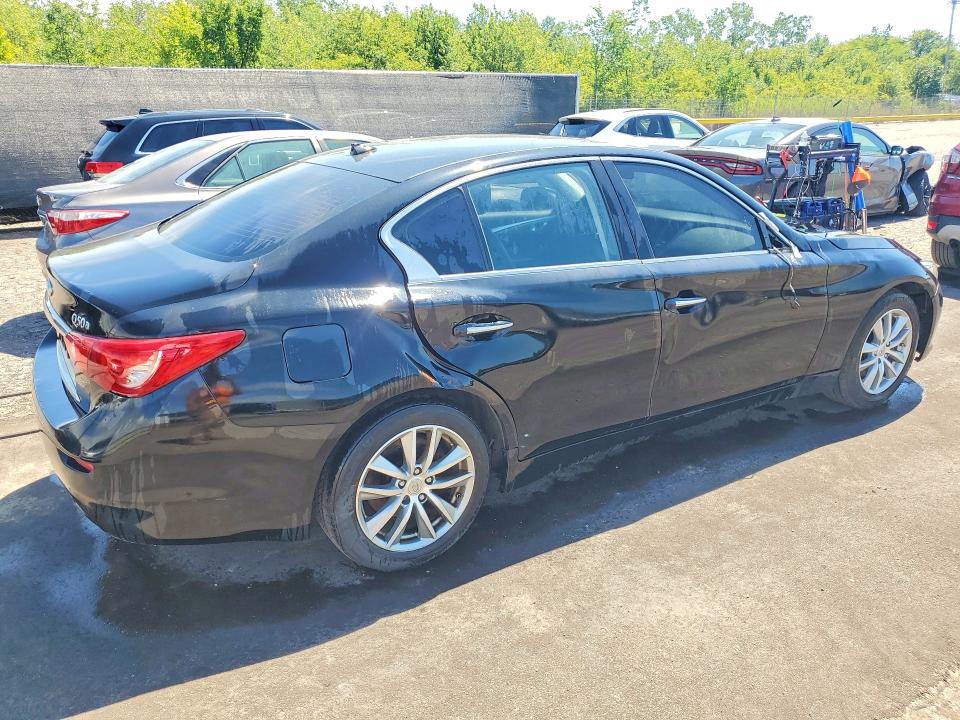 2015 Infiniti Q50 VIN JN1BV7AR5FM414122 COPART salvage auction — REAR END, MI - CERTIFICATE OF TITLE, sold $1,250 on 2026-07-29 (photo 3)
