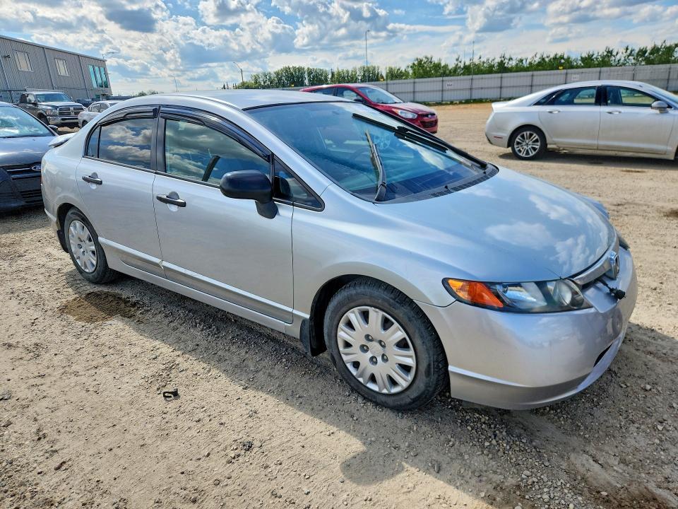 2007 Honda Civic VIN 2HGFA16307H026068 COPART salvage auction — SIDE, Ab - Bos - Salvage, sold $2,400 on 2026-07-09 (photo 4)