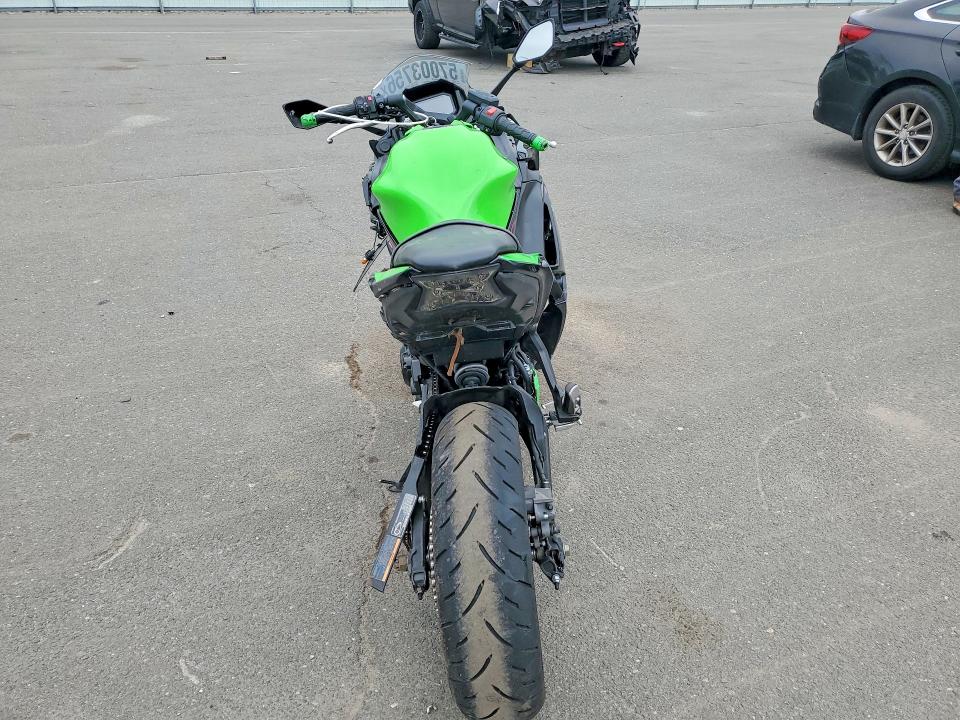 2022 Kawasaki Ex VIN ML5EXEM18NDA65287 COPART salvage auction — FRONT END, Ny - Mv-907A Salvage Certificate, sold $675 on 2026-07-02 (photo 4)