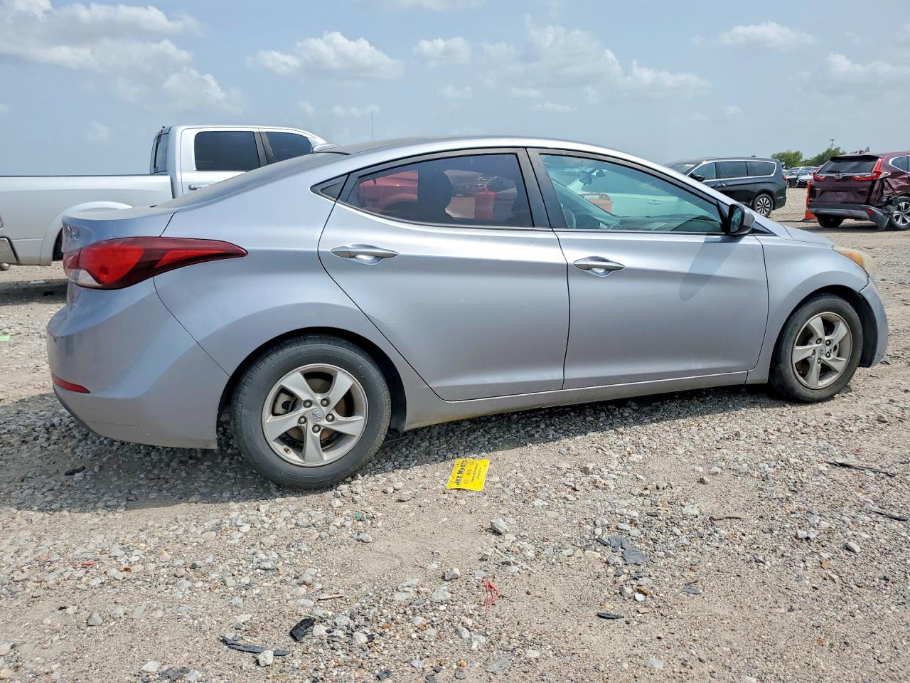 2015 Hyundai Elantra VIN 5NPDH4AE0FH624095 COPART salvage auction — Front End, TX - CERTIFICATE OF TITLE, sold $925 on 2026-07-09 (photo 3)