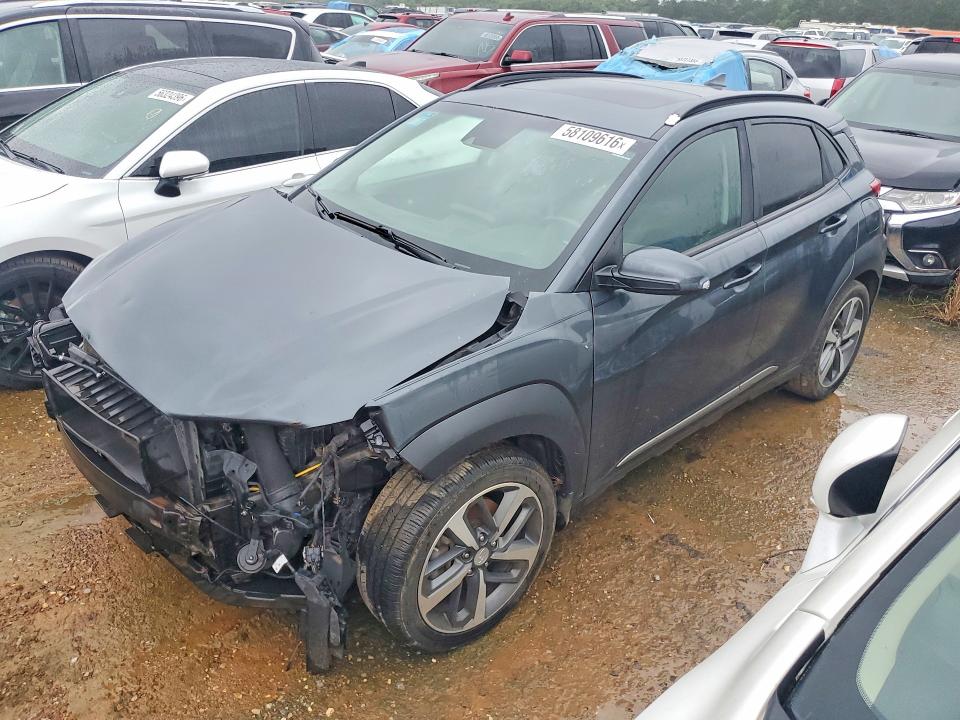 2019 Hyundai Kona VIN KM8K33A54KU201788 COPART salvage auction — FRONT END, Al - Certificate Of Title, sold $2,350 on 2026-07-28 (photo 1)