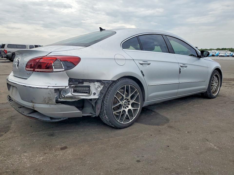 2013 Volkswagen Passat cc VIN WVWBN7AN6DE513226 COPART salvage auction — REAR END, Fl - Cert Of Title Slvg Rebuildable, sold $600 on 2026-07-08 (photo 3)