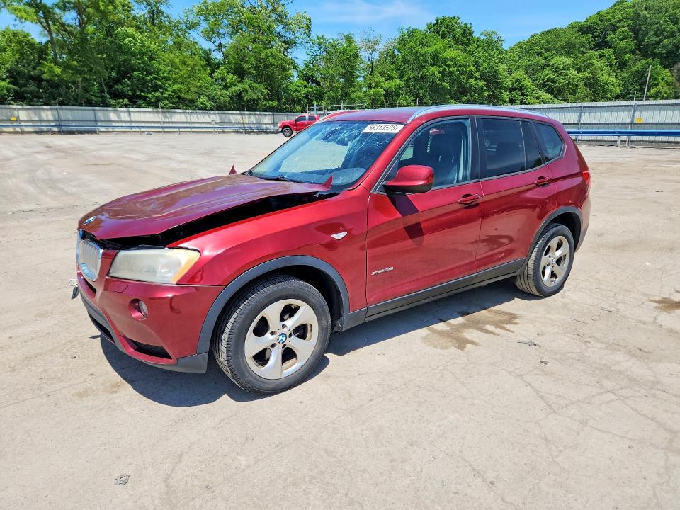 2011 BMW X3 VIN 5UXWX5C56BL706934 COPART salvage auction — FRONT END, Pa - Certificate Of Salvage, sold $1,100 on 2026-07-02 (photo 1)