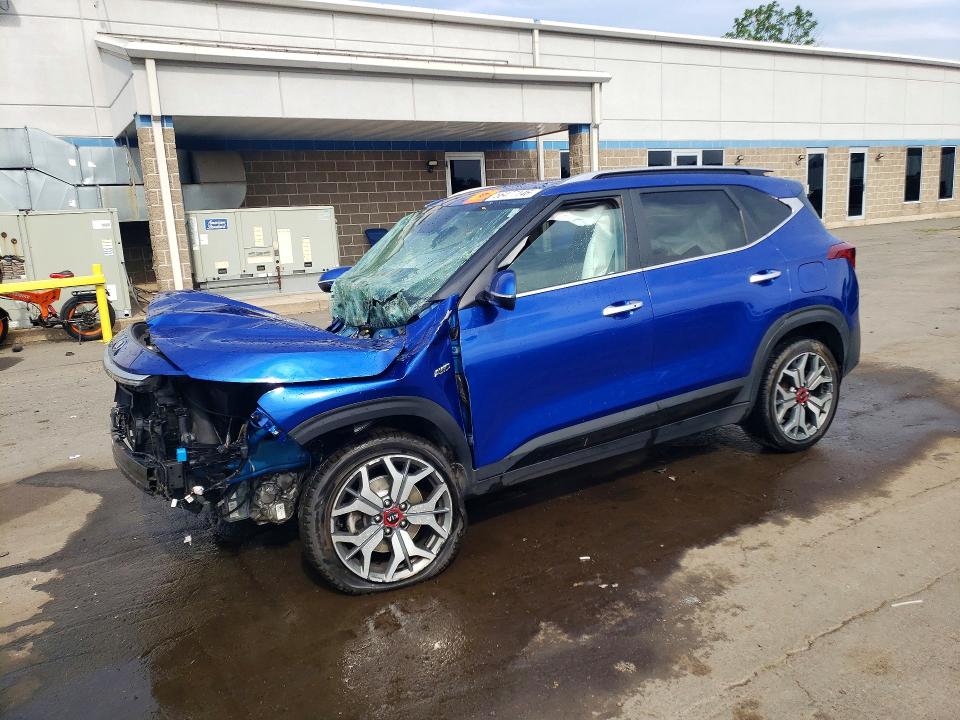 2021 Kia Seltos VIN KNDETCA26M7151629 COPART salvage auction — FRONT END, Ct - Cert Of Title-Salvage, sold $2,050 on 2026-07-31 (photo 1)
