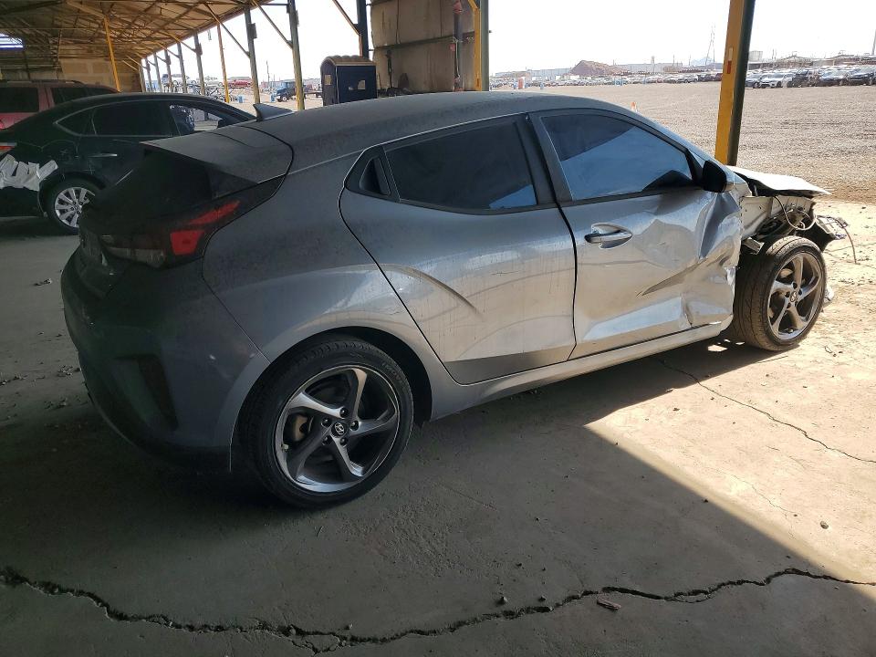 2019 Hyundai Veloster VIN KMHTG6AF9KU017269 COPART salvage auction — FRONT END, Az - Certificate Of Title, sold $3,400 on 2026-07-20 (photo 3)