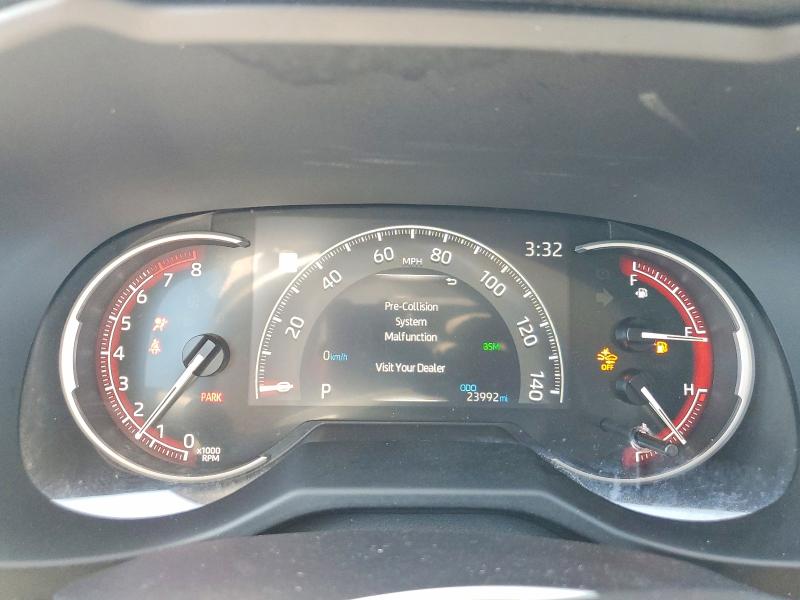 2025 Toyota Rav4 VIN 2T3W1RFV7SW406810 COPART salvage auction — FRONT END, CA - SALVAGE CERTIFICATE (P), sold $12,000 on 2026-07-27 (photo 9)