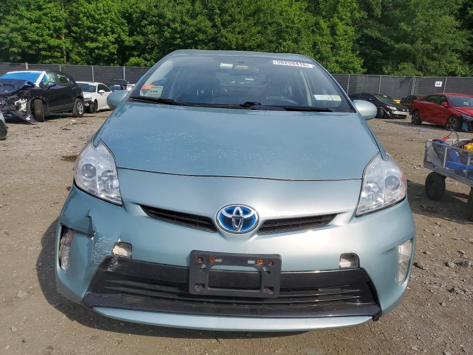 2012 Toyota Prius VIN JTDKN3DU6C5468427 COPART salvage auction — FRONT END, Md - Cert Of Salvage < 75% Damage, sold $2,700 on 2026-07-02 (photo 5)